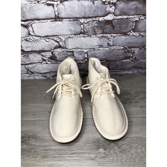 UGG Neumel Natural White Ankle Lace Up Chukka Boots Men’s Sz 7M US/40EU 1117613 main image 10